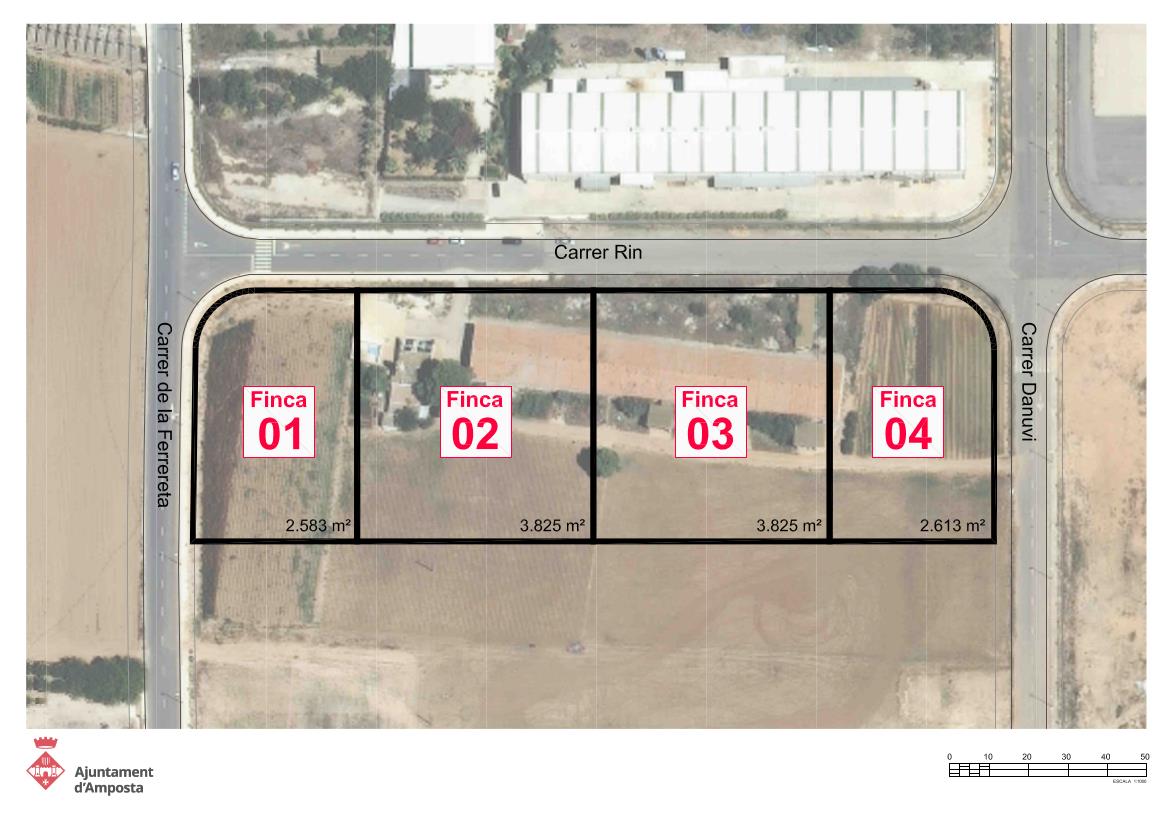 Ajuntament d´Amposta > Comunicació > L’Ajuntament d’Amposta treu a subhasta 7 parcel·les 